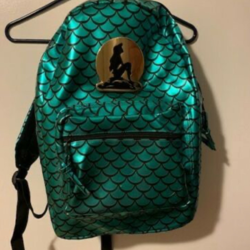 VINTAGE TURQUOISE ARIEL /DISNEY'S THE LITTLE MERMAID SOFT BACKPACK W/ HARDWARE
